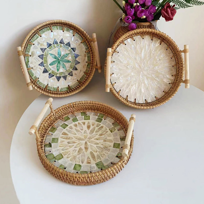 Rattan Tray Handle - Плетеный лоток из ротанга ручной работы