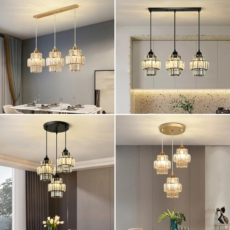 Interior Design Kitchen Modern - Скандинавская дизайнерская хрустальная люстра для ресторана,