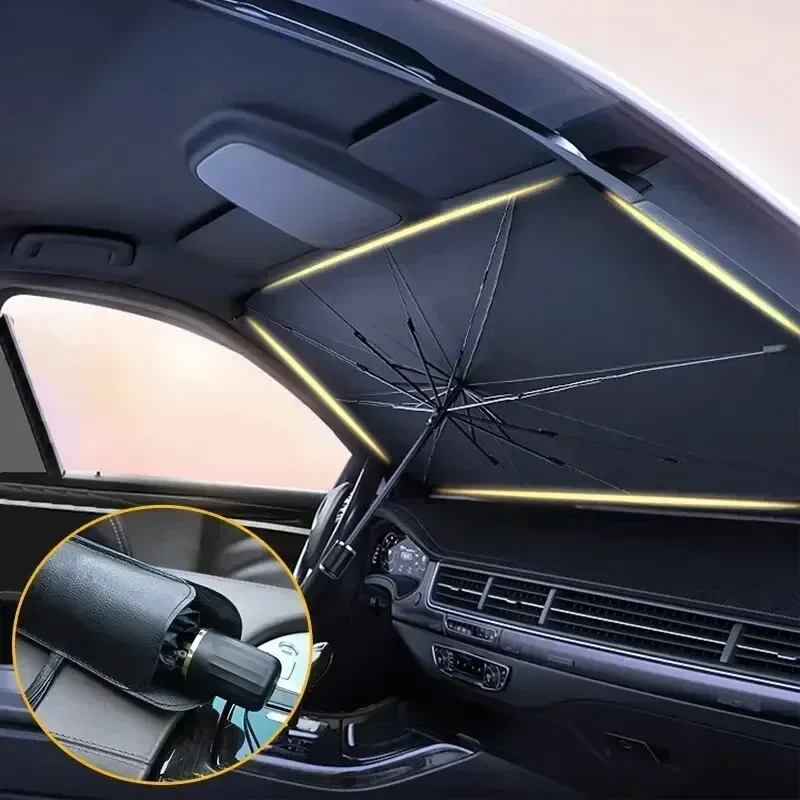 Interior Design Mockup - Солнцезащитный экран-зонт для лобового стекла Tesla