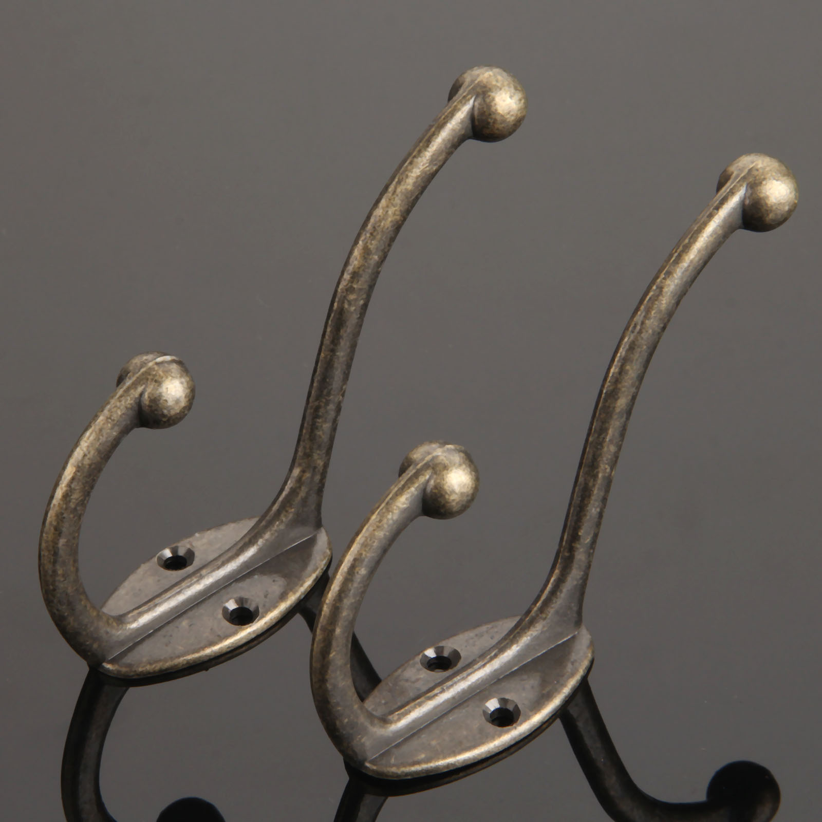 Antique Brass Hook - 2 шт., винтажные бронзовые настенные крючки