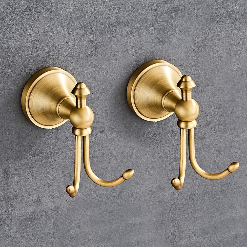 Antique Brass Hook - Антикварный латунный крючок для полотенец, винтажный