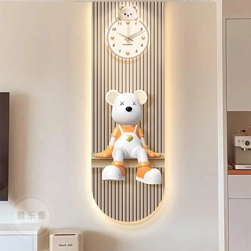 Interior Design Luxury House - Роскошные эстетические настенные часы для гостиной,