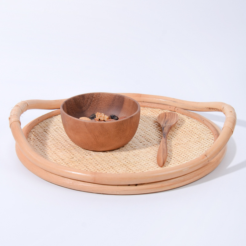 Поднос из натурального ротанга – обзор и цена Rattan Tray Handle