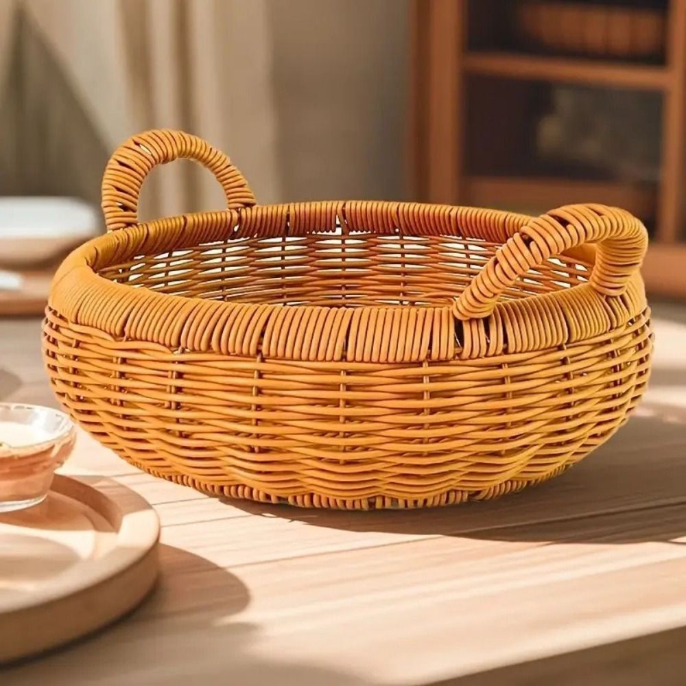 Большая корзина для хранения и – обзор и цена Rattan Tray Handle