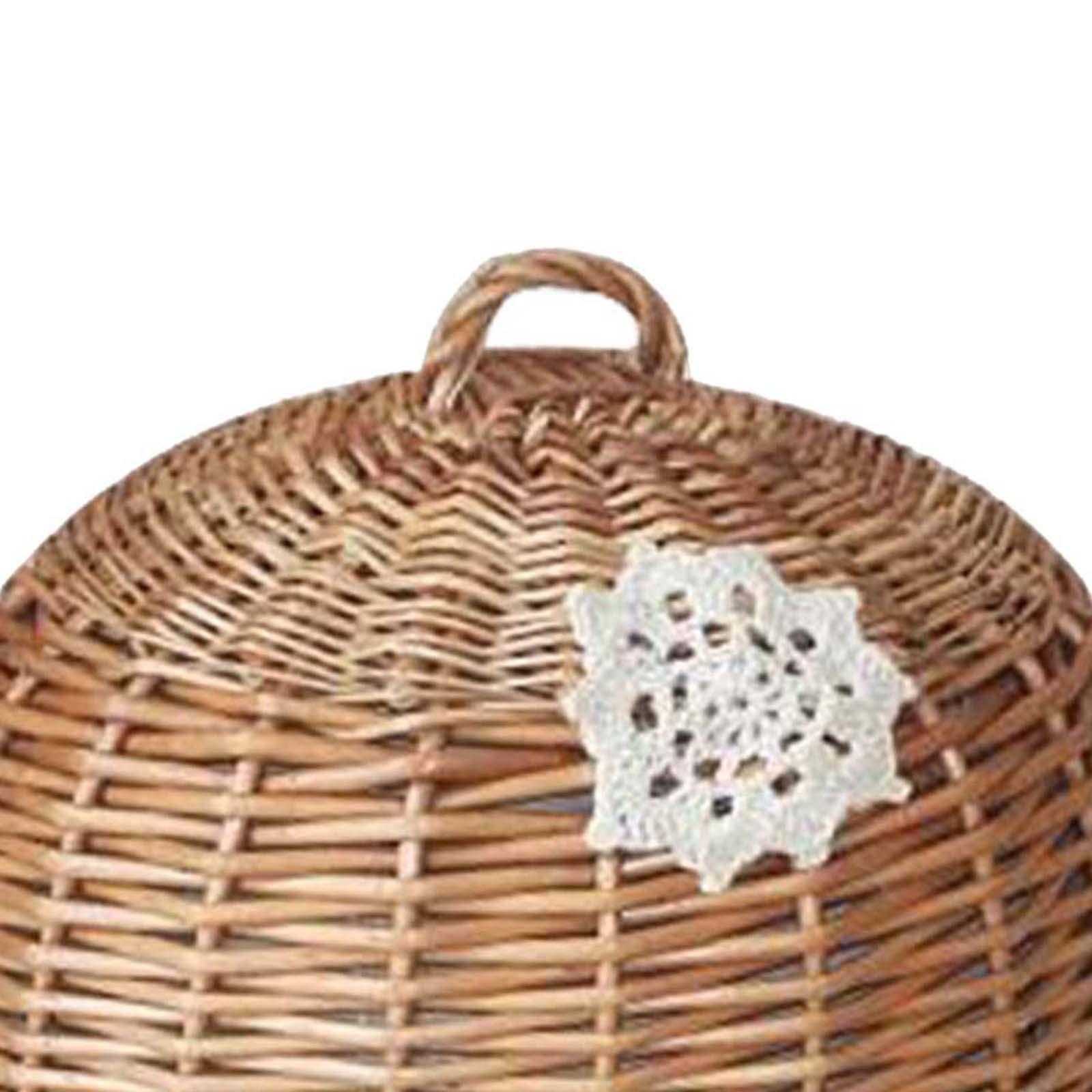 Крышка-купол для еды и поднос  – обзор и цена Rattan Tray Handle