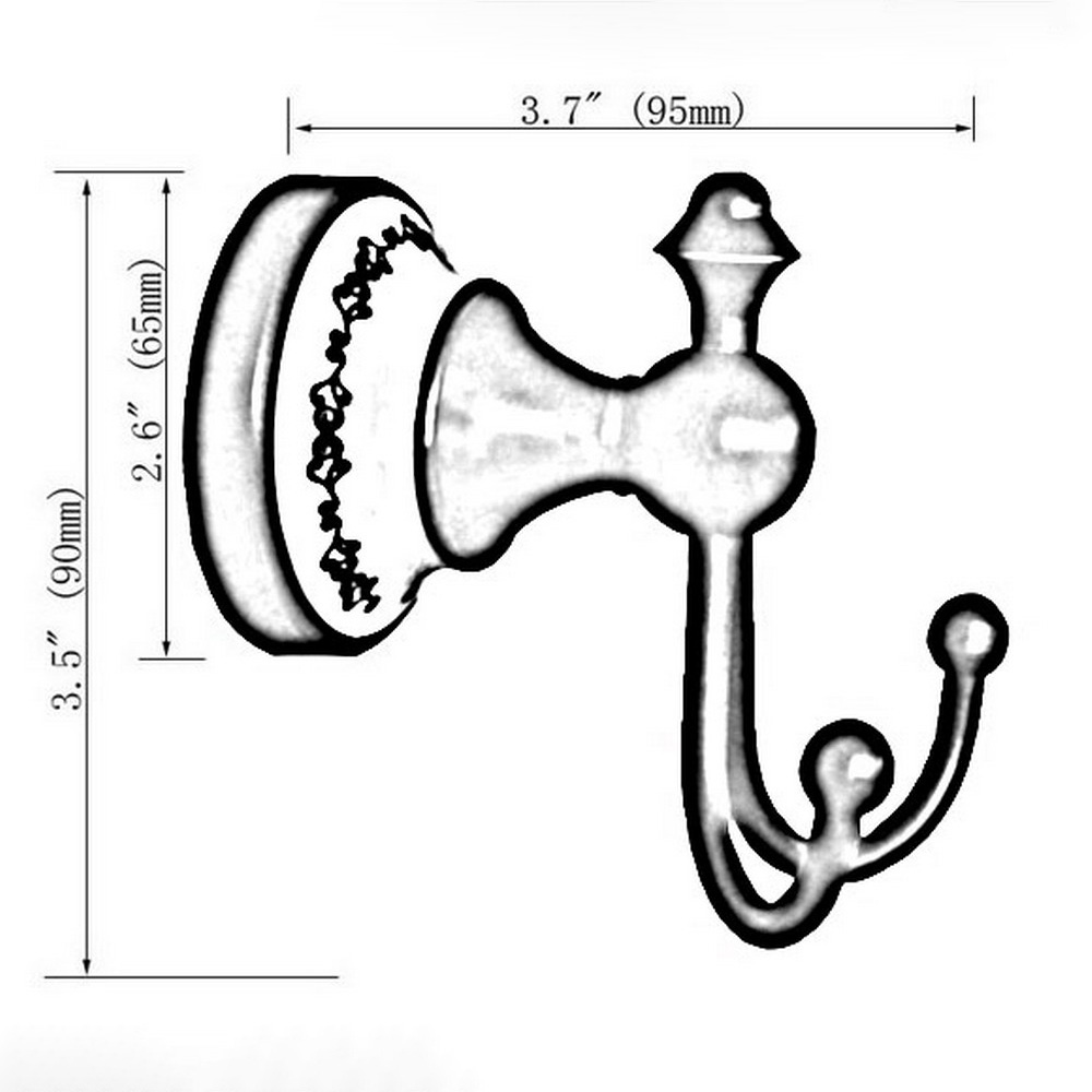 Античная латунь Керамическое О – обзор и цена Antique Brass Hook