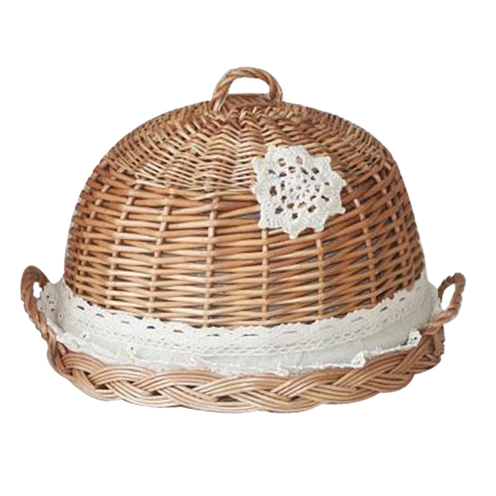 Куполообразная крышка для еды  – обзор и цена Rattan Tray Handle