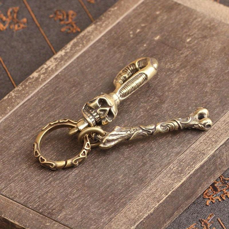1 шт. Брелок из цельной латуни – обзор и цена Antique Brass Hook