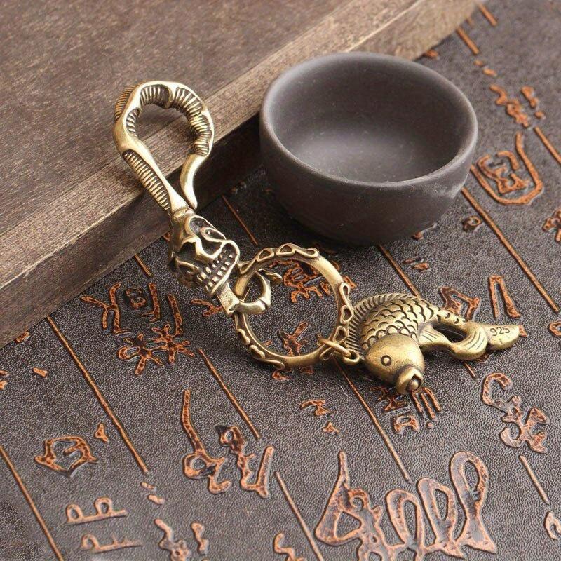 1 шт. Брелок из цельной латуни – обзор и цена Antique Brass Hook